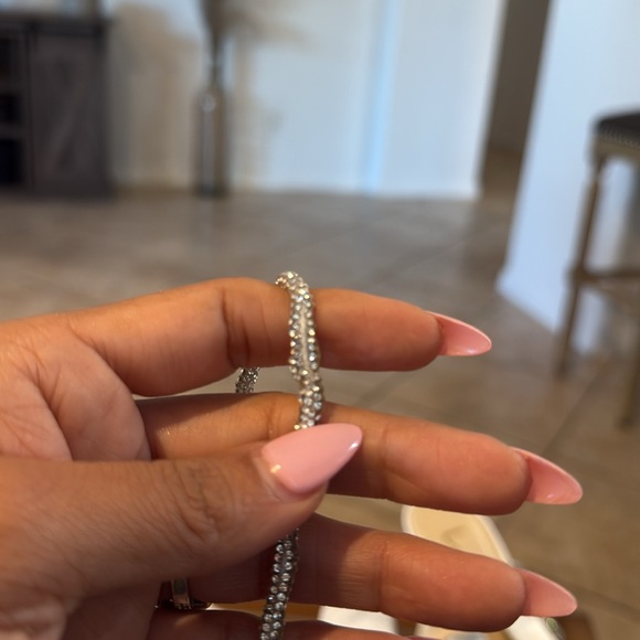 Lulus Finnian White Satin Rhinestone Lace-Up Pointed-Toe Pumps - Picture 9 of 9